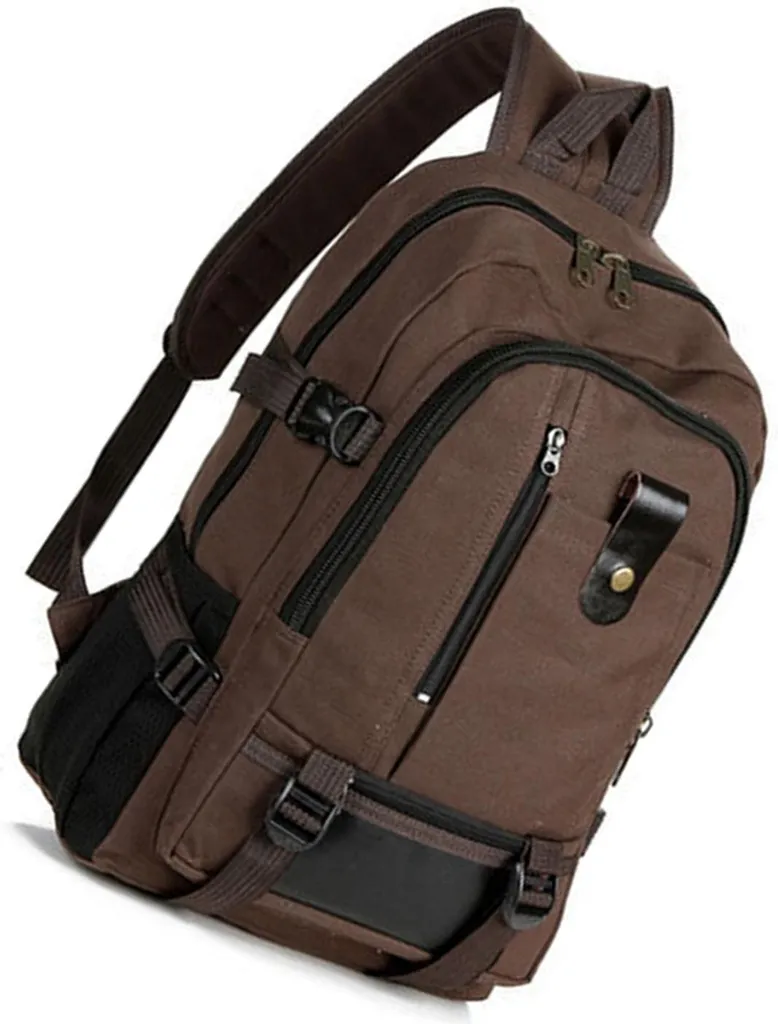 Sac à dos grande capacité en toile - Rangement optimisé multifonction - 5