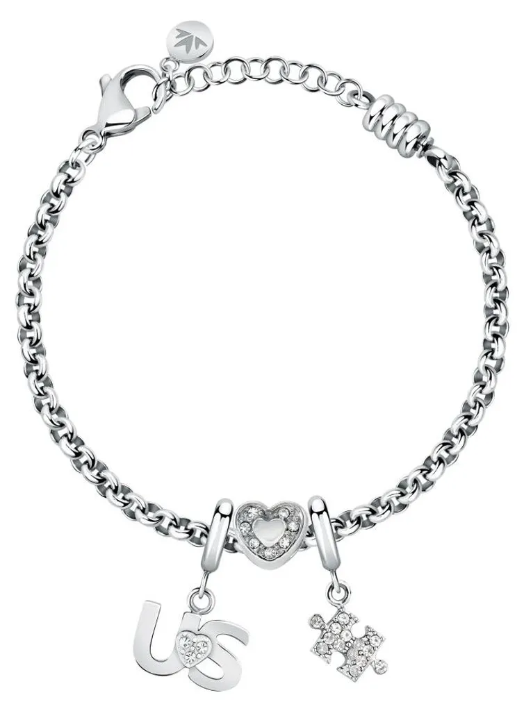 Bracelet acier anti-allergie avec cristaux Drops SCZ1352 ne noircit pas