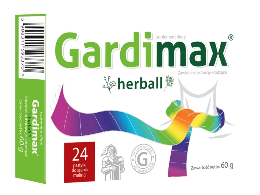 Gardimax Lampone alle Erbe 24 Compresse - Integratore Gola Naturale