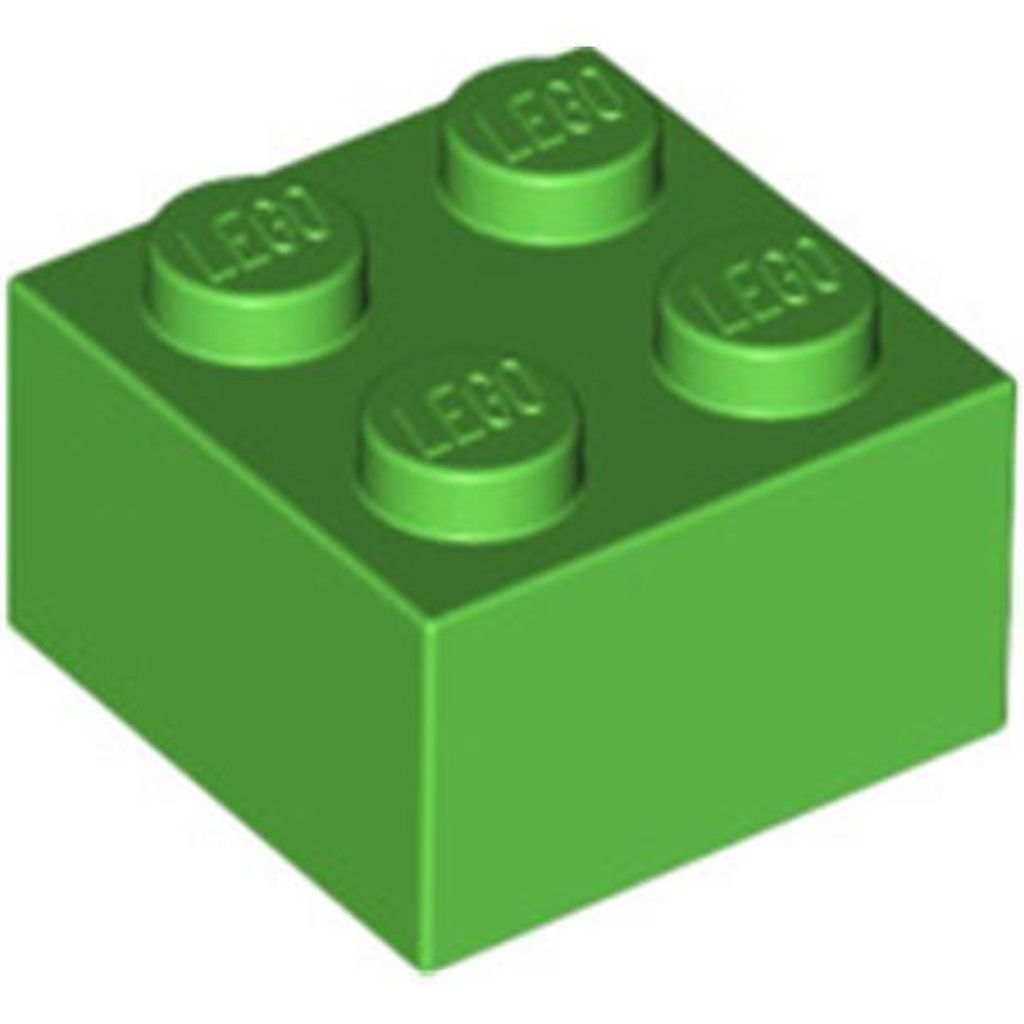 Lego 2x2 Stein 3003 - 250 Stück Hellgrün