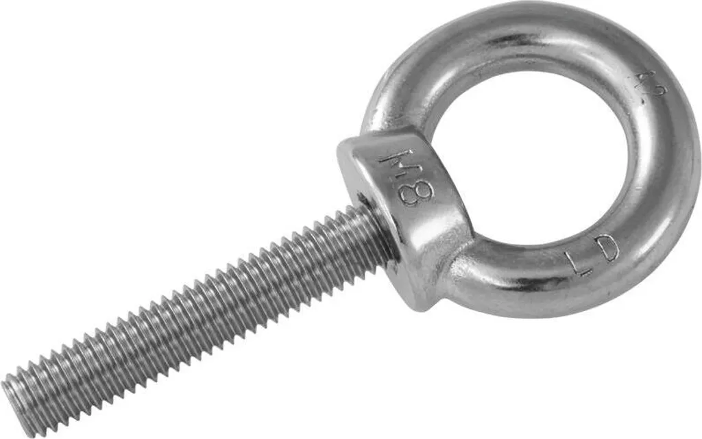 Anneau de levage M8 x 40mm mâle en acier zingué pour levage de charge