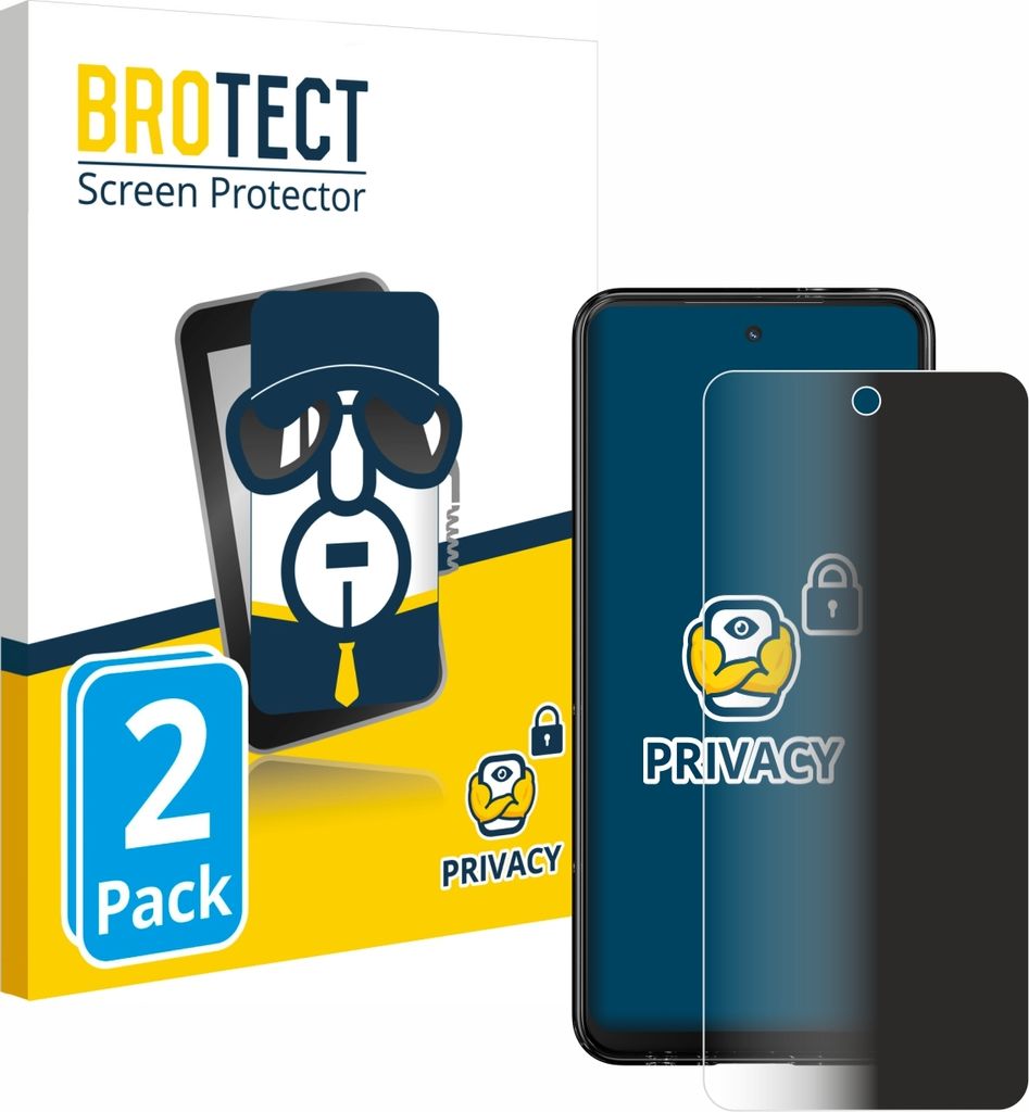 2x BROTECT Sichtschutzfolie für HMD Fusion Anti-Spy Privacy Sichtschutz Blickschutz Folie Blaulicht-Schutz