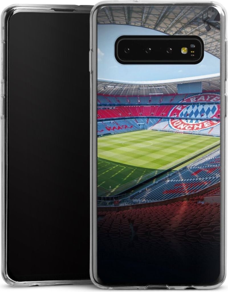 DeinDesign Slim Hülle für Samsung Galaxy S10 Silikon Case Ultra Dünn Handyhülle FC Bayern München FCB Stadion