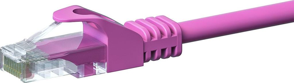 CAT 5e Netzwerkkabel U/UTP – 2 Meter - Rosa - CCA