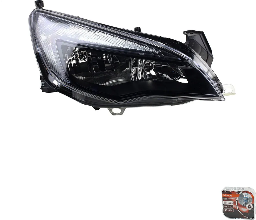 Faro Destro Johns Opel Astra J 2012+ con Osram Night Breaker Laser