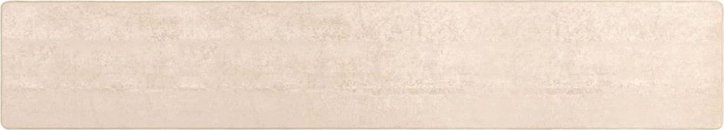 vidaXL Teppichläufer MARSA Creme 100 x 400 cm Polyester und PVC