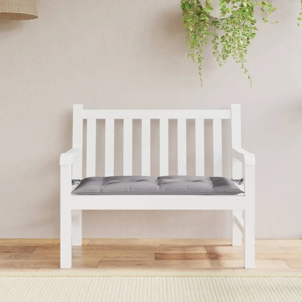 Morbido Cuscino per Panca da Giardino 110x50 Grigio Oxford Hommie