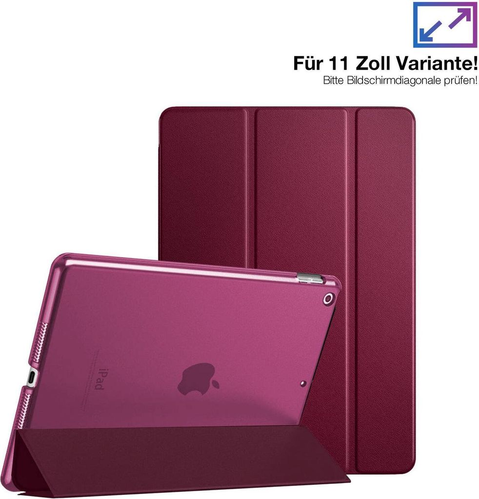 Schutzhülle für Apple iPad Air 6. Gen 11.0 Zoll Cover Case Schutz Tablet Farbe: Weinrot
