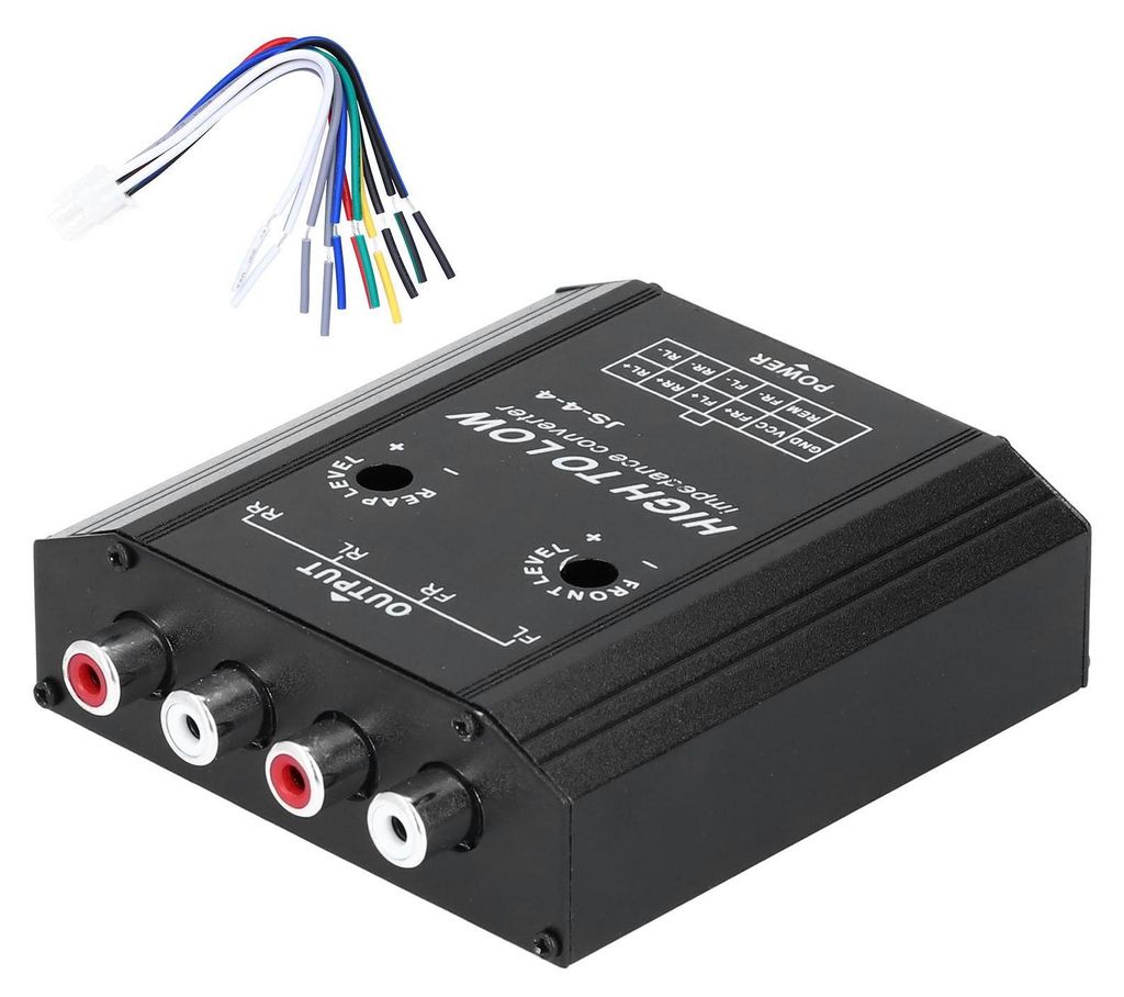 12V 4-kanálový -audio impedancia -vysoký na nízky RCA Obrázok produktu 