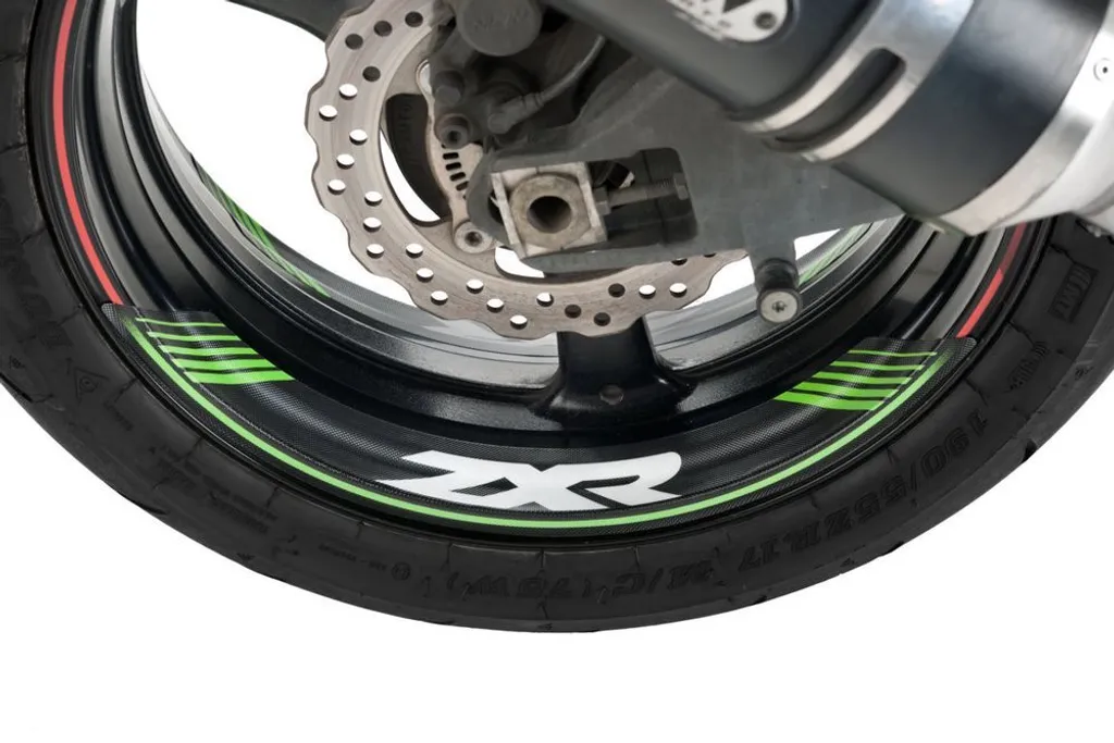 Décoration de Roue KAWASAKI ZX-9R - Bandes PUIG 9292V Vertes