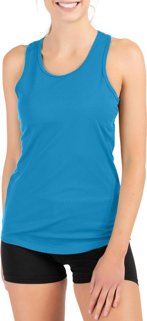 Mivaro Damen Sport Tanktop - Funktions Top aus Polyester, atmungsaktiv und schnelltrocknend, luftiger Schnitt, Größen XS bis 4XL