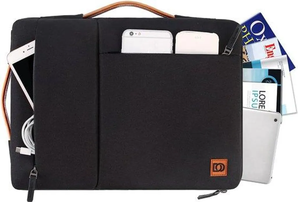 Mallette Laptop Imperméable et Anti-choc avec Doublure Douce de Qualité