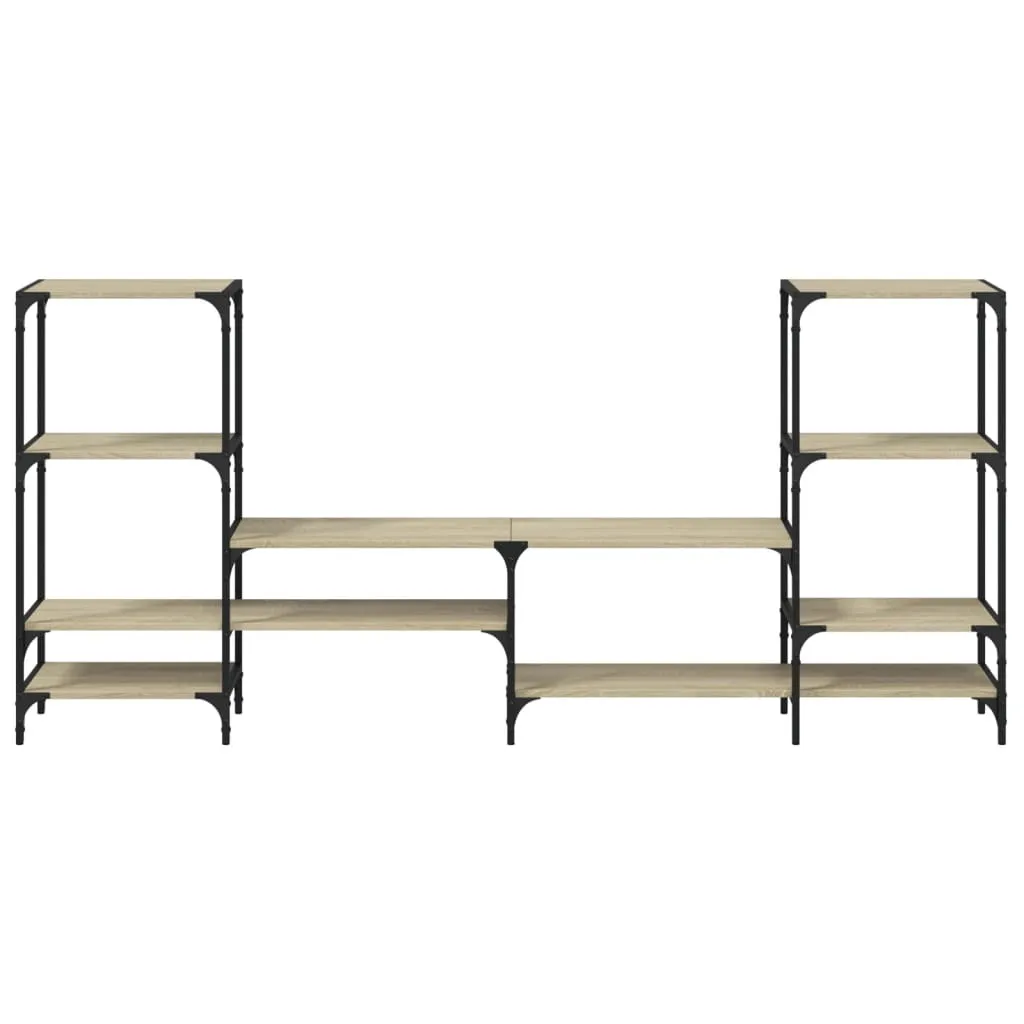 Mobile TV 206,5x28,5x95 cm SYFAX Rovere Sonoma Legno Multistrato - 4