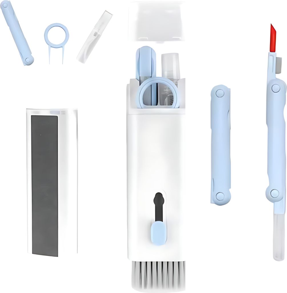 Multifunktionales Tragbares Reinigungswerkzeug in Blau – Perfekt für Tastaturen, Telefone und Kopfhörer