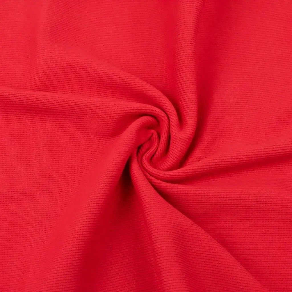 Rippstrickstoff (Bündchen) - rot