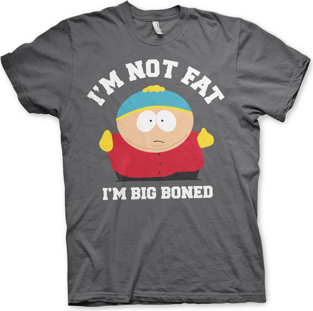 I'm Not Fat - I'm Big Boned T-Shirt - Small - DarkGrey Produktbild 