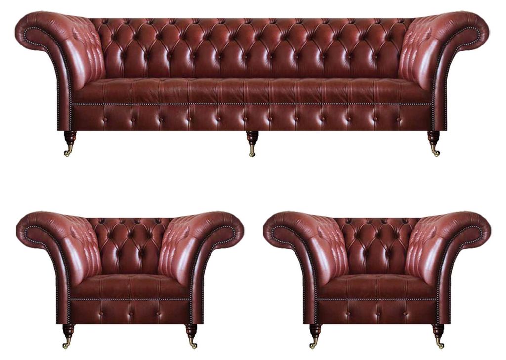 Leder Sofa Couch Polster Garnitur Sofagarnitur 3tlg Moderne Couchen Wohnzimmer