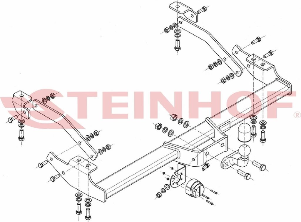 Z546421 Anhängerkupplung passend für FIAT Talento 2016-2020 starr