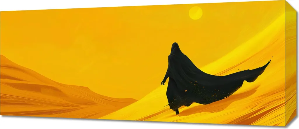 Cadre Panoramique 70 x 30 cm L'appel du désert - Finition Haute Qualité