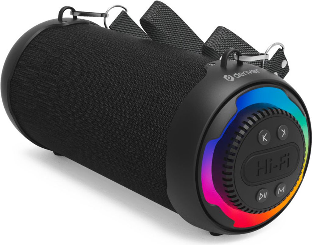 Denver Tragbarer LED-Bluetooth-Lautsprecher mit 3 Zoll 10W.