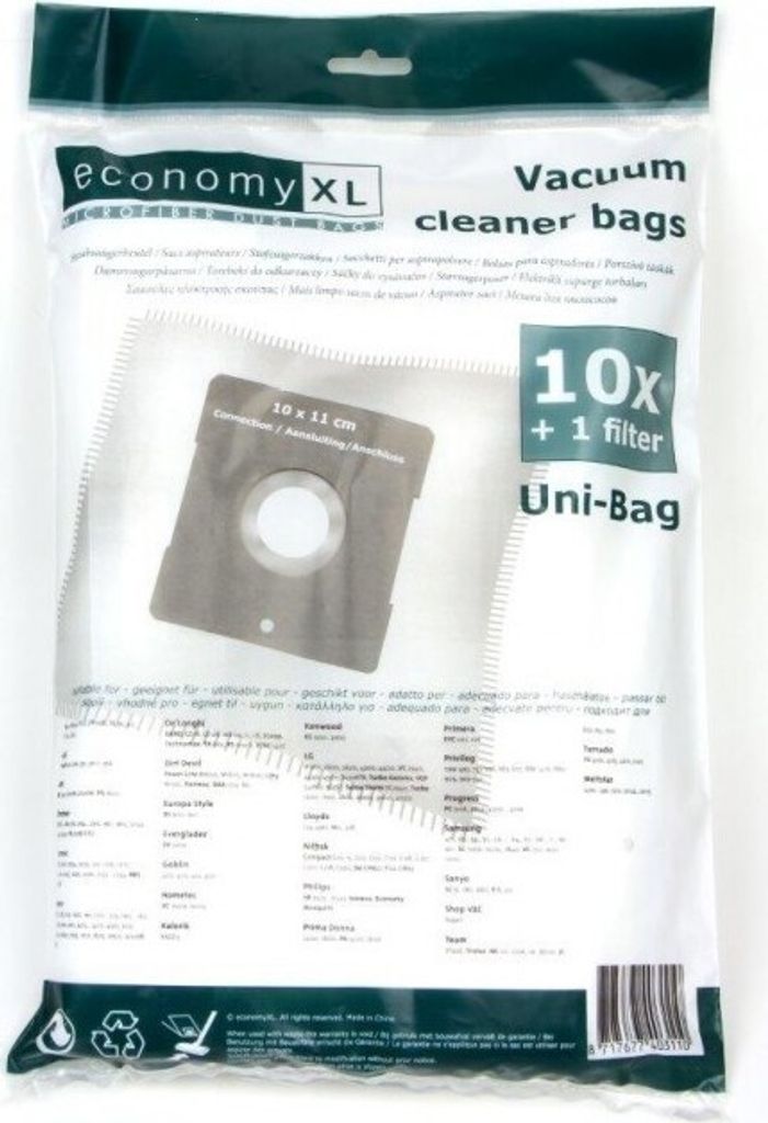 10 Staubsaugerbeutel passend für Clatronic BSS 1600