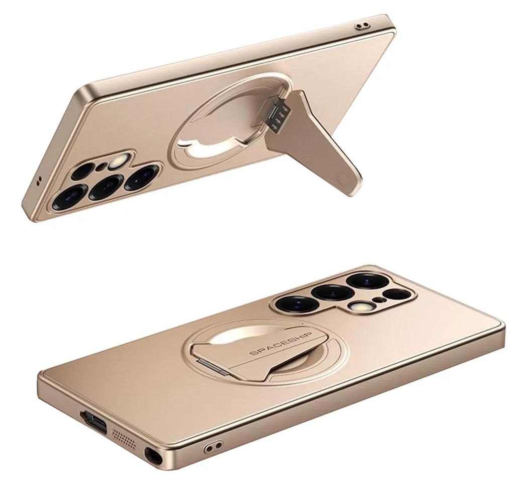 Handyhülle MagSafe Ständer für Samsung Galaxy S26 Ultra 5G TPU Silikon Gold