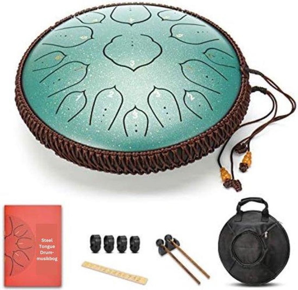 Handpan Drum aus Bambus, Grün