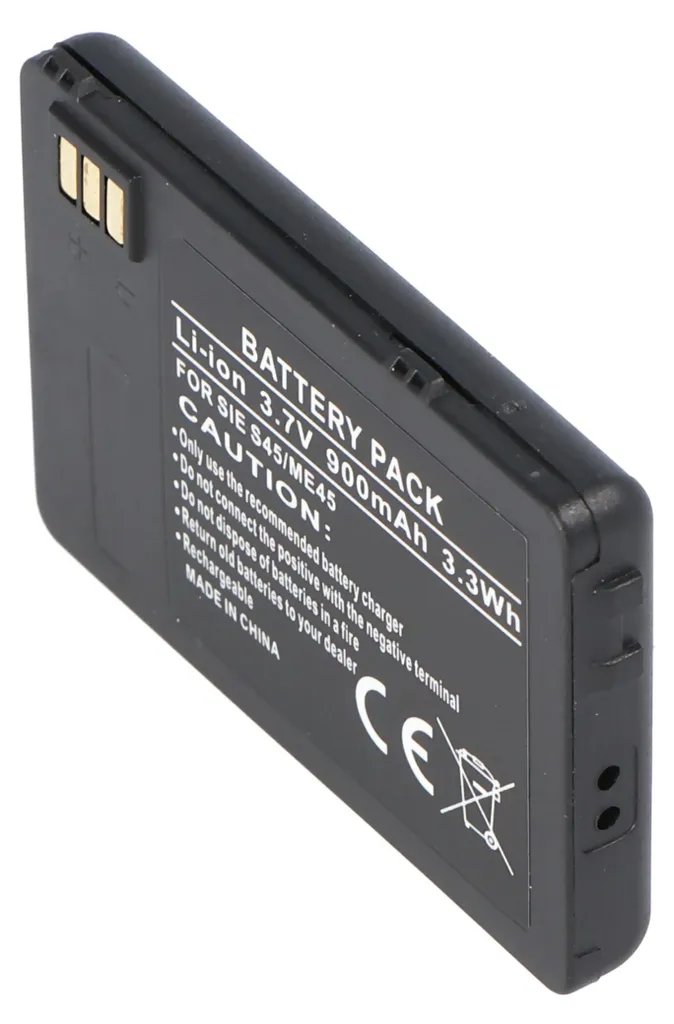 Batterie de remplacement Li-ion pour Siemens S45 et M45 900mAh AccuCell