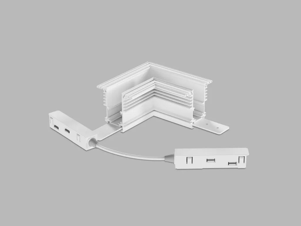 LED2 6093501 MAG IN CORNER-H W DALI Blanc - Profilé LED Angle Magnétique