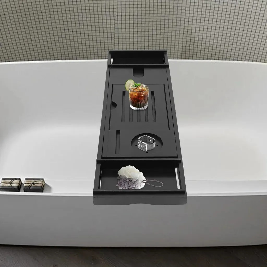 Planche de bain réglable noire avec conception hydrofuge - Modèle B01 - 5