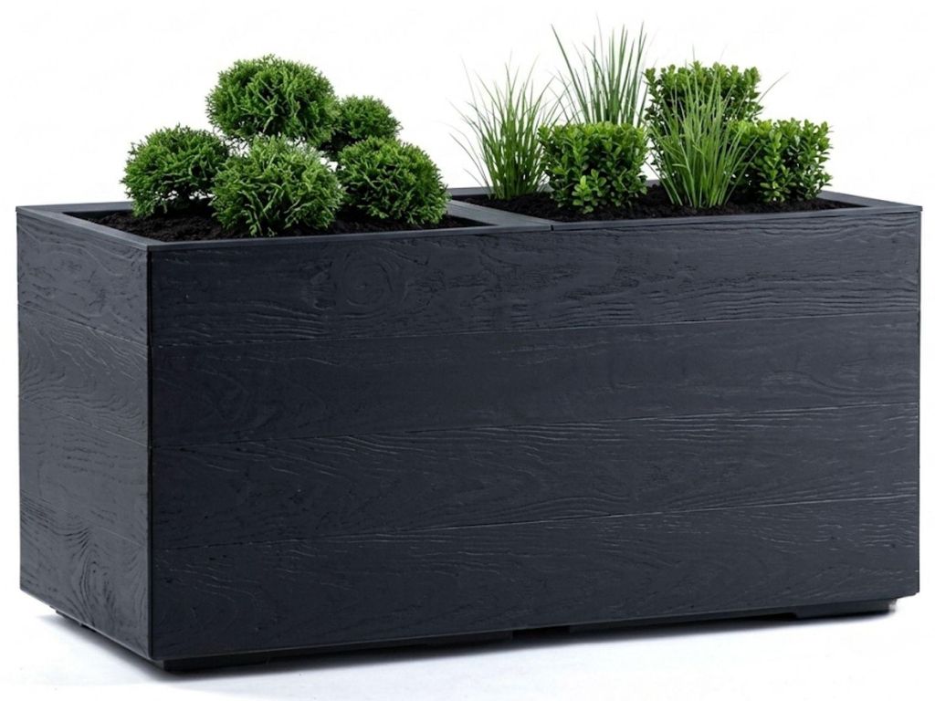 Pot de fleurs HowHomely, 39x78x39 cm, bac à fleurs sur Image du produit 