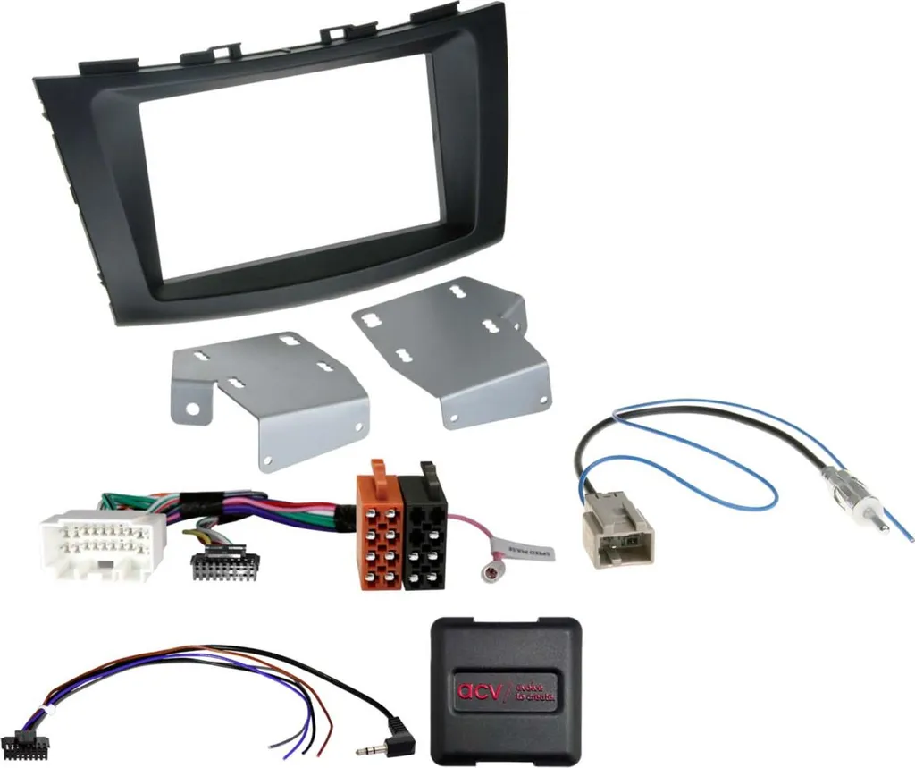 Kit Montage Autoradio avec Récupération Commandes Volant Suzuki Swift