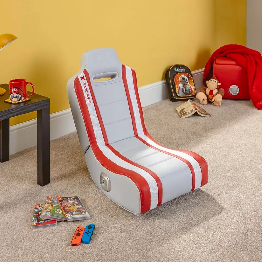 X Rocker Hydra 2.0 Chaise Gaming Balancelle Pliable Audio Couleur Rouge