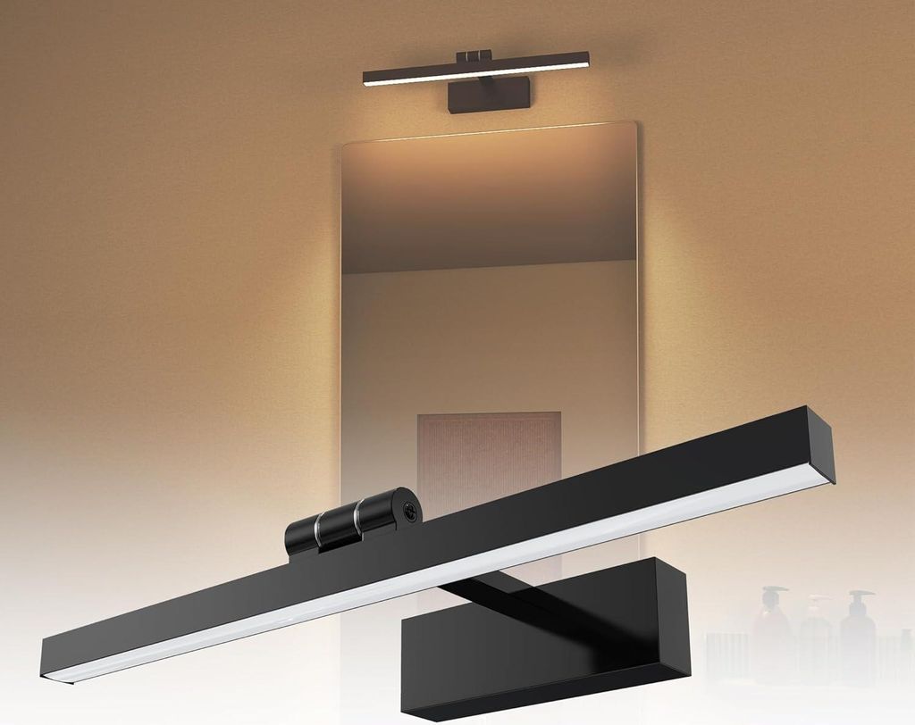 YUENFONG LED Spiegelleuchte Bad 15W Badleuchte, Badezimmer Lampe Badlampe Spiegellampe für Spiegel Beleuchtung (Type-J01-Neutralweiß)