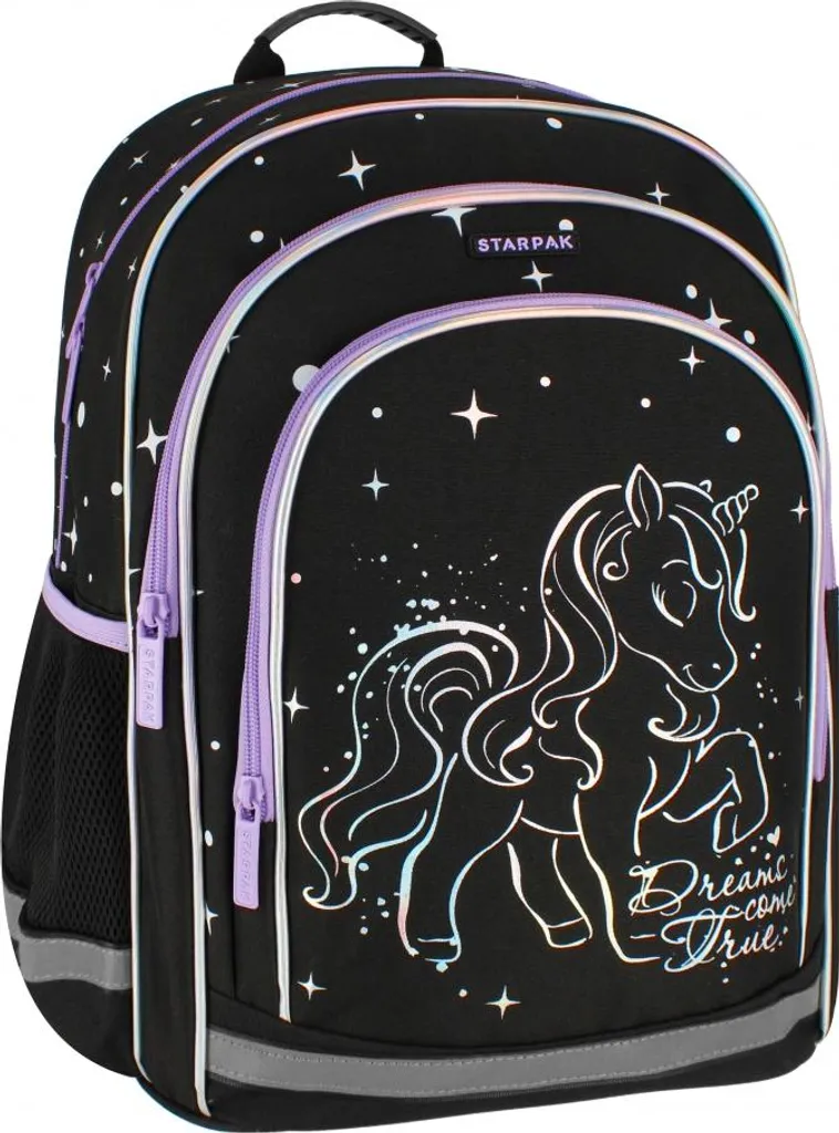 Sac à dos holographique Licorne Starpak pour fille - Motif pailleté