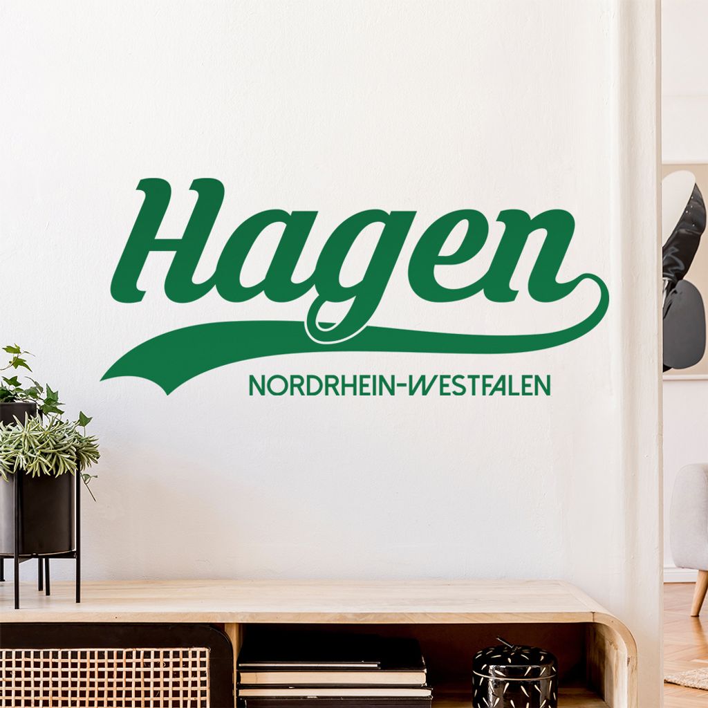 Hagen Nordrhein-Westfalen Wandtattoo Wandaufkleber Wall Sticker - Dekoration, Küche, Wohnzimmer, Schlafzimmer, Badezimmer