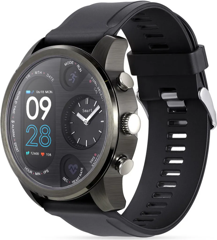 Fitness Activité Tracker Smartwatch Nero