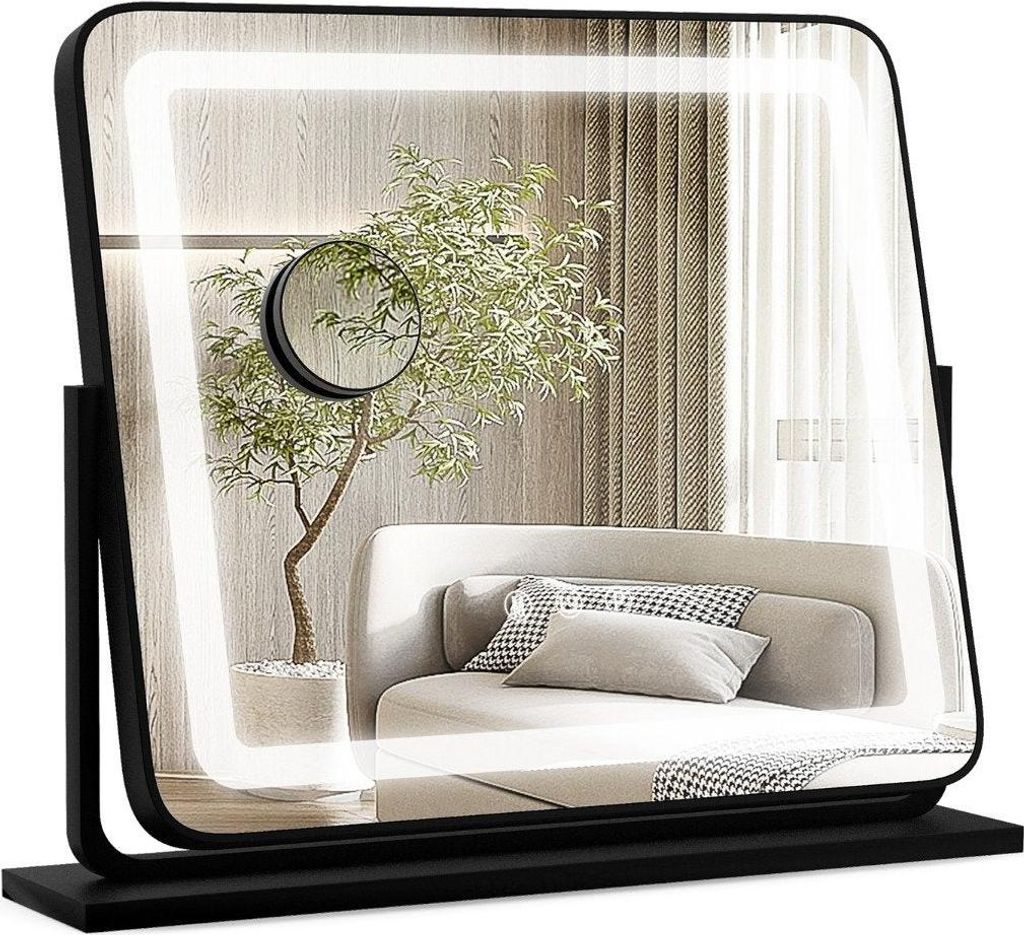 Specchio illuminato a LED da tavolo Specchio per il trucco Immagine del prodotto 