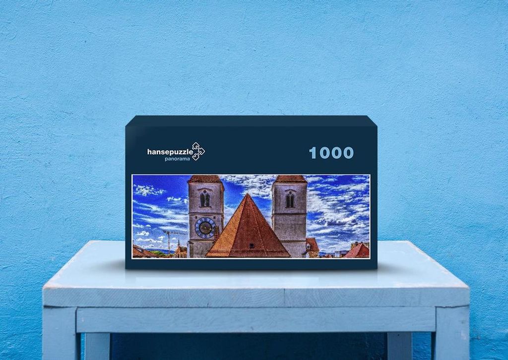 hansepuzzle 68320 - Kirchturm Puzzle, 1050 Teile, Religion, 60,0 x 46,0cm mit hochwertiger Aufbewahrung, Kartonbox und wiederverschließbarem Beutel