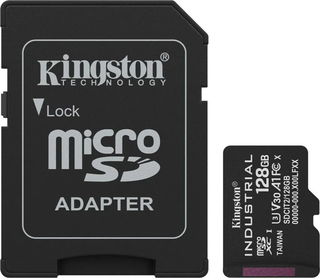 Carte Mémoire MicroSDXC 128Go Haute Endurance pSLC Kingston Industrial