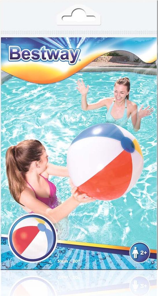 Nadmuchiwana piłka plażowa, 51 cm Zdjęcie produktu 6