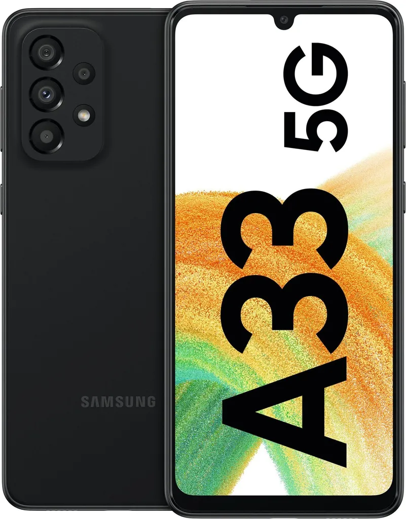 Samsung Galaxy A33 5G SM-A336B, 16,5 cm (6.5"), 6 GB, 128 GB, 48 MP, Android 12, Schwarz