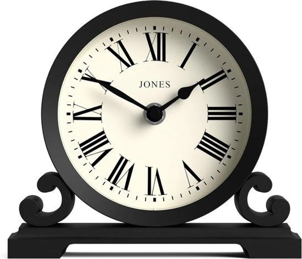 Montre à quartz noire classique Double Volute pour une élégance constante