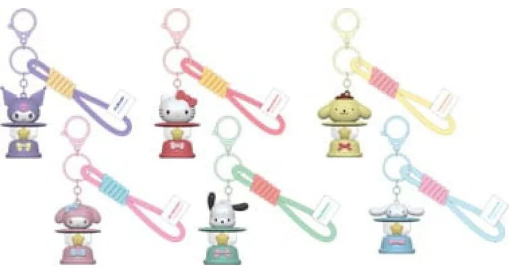 Présentoir Sanrio Hello Kitty : 12 Porte-clés Lumineux pour Sac et Clés