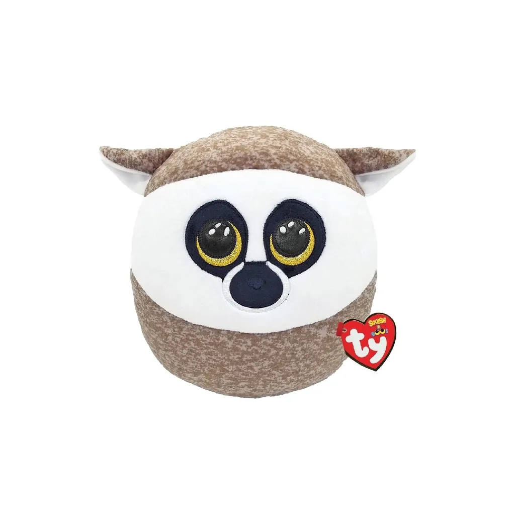 Coussin Peluche Lémurien Squish a Boos Linus 20 cm pour Enfant et Bébé