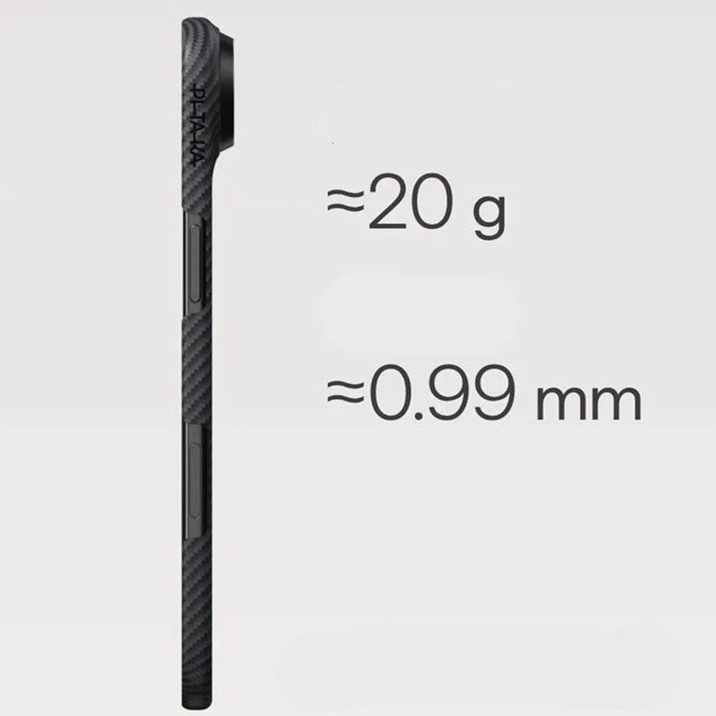 Étui iPhone Air PITAKA en aramide noir texture polyamide MagSafe - 4