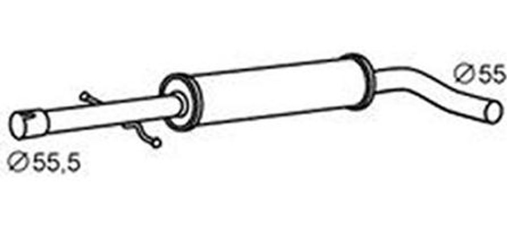 Mittelschalldämpfer FAURECIA Aftermarket-Expertise für u.a. VW BORA