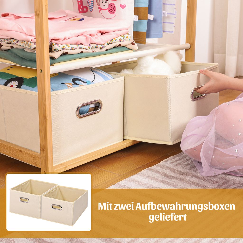 Yorbay Kleiderständer für Kinder aus Bambus für Produktbild 6