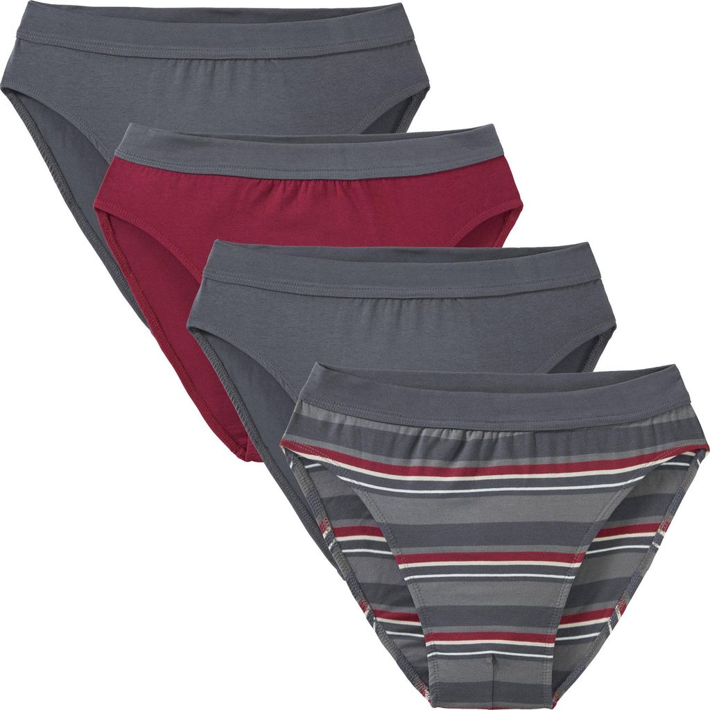 Erwin Müller Herren-Slip 4er-Pack anthrazit 9