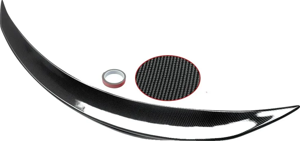 Aileron arrière pour Mercedes E53 Coupe, design AMG, look carbone noir